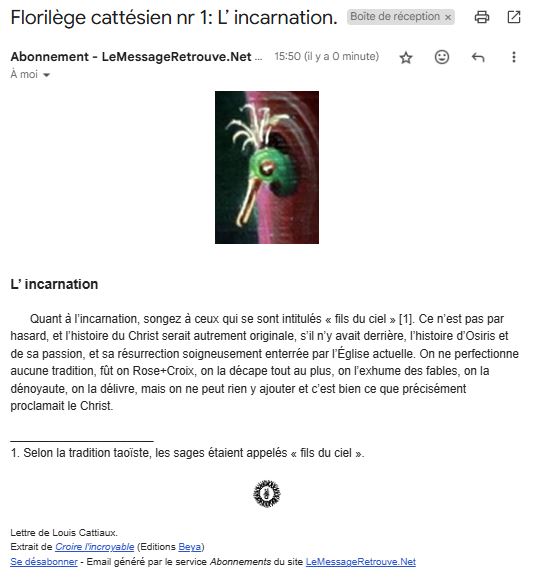 Exemple de lettre tir&eacute; du Floril&egrave;ge Catt&eacute;sien