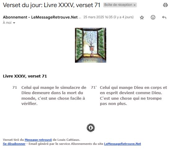 Exemple de verset choisi au hasard